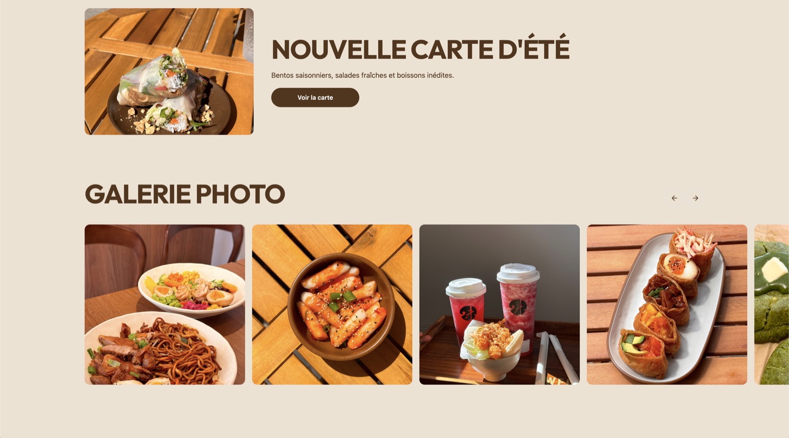 Galerie photo du site WEI LAI